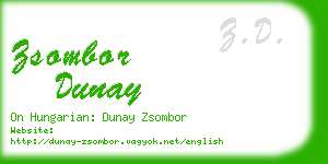 zsombor dunay business card